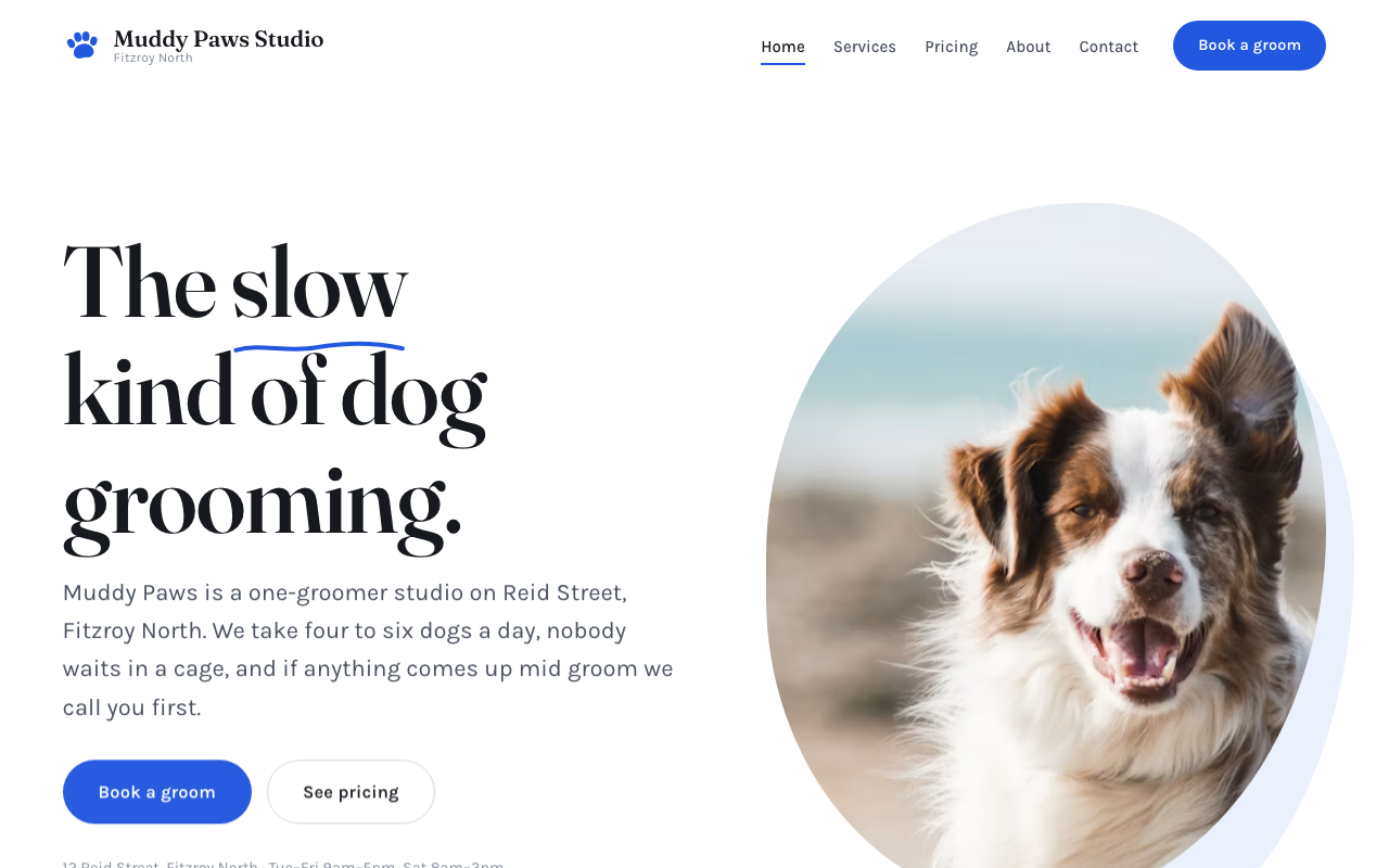 Dog grooming