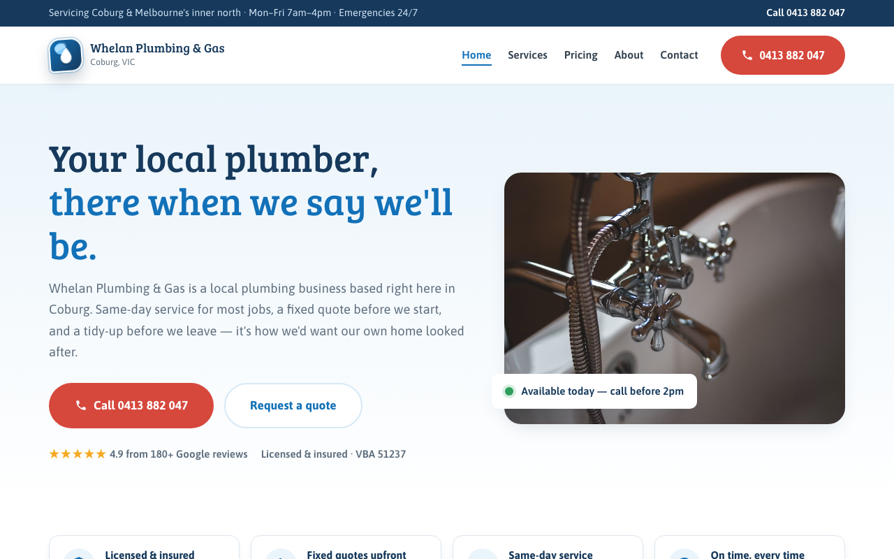 Plumbing & gas